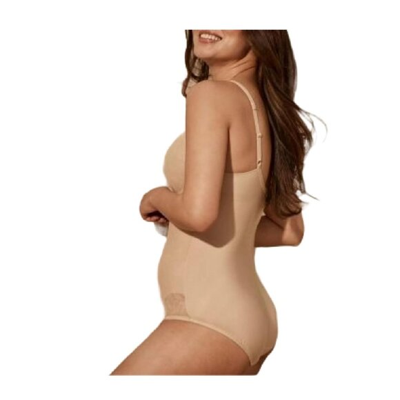 NWT Bali Ultra Light Body Briefer Shaper 38DD Firm Control Nude Lace 6552 ($62) - Picture 2 of 12